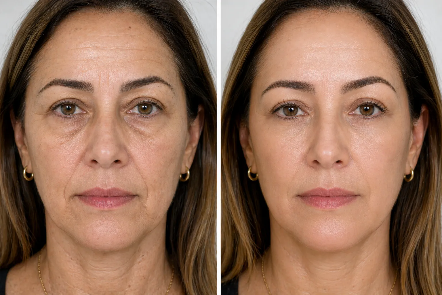 Rejuvenescimento Facial — comparação antes e depois